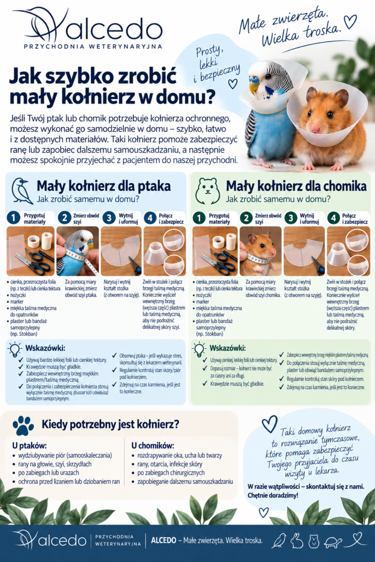 poradnik jak zrobić kołnierz dla małej papugi i małego chomika