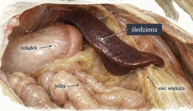 splenektomia u psa lokalizacja śledziony u psa